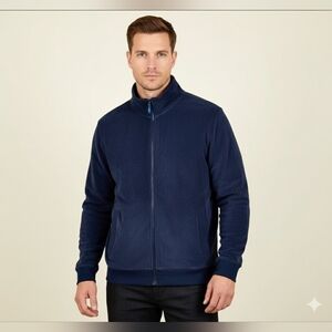 Club Room Mens Terry Towel Zip-Up Sweatshirt Jacket